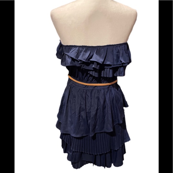 🌼NWOT Double Zero navy sleeveless dress size L - Picture 2 of 11